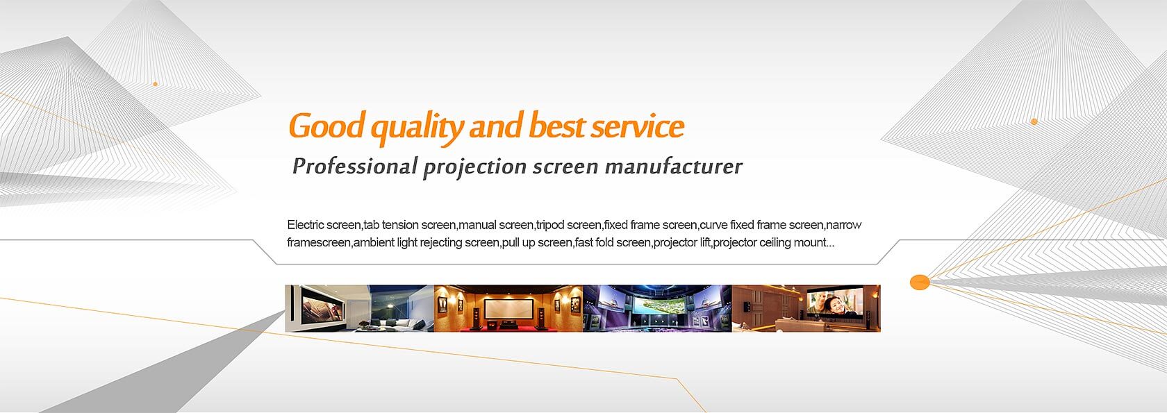 Professional manufacturer for projection screen