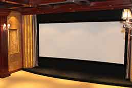 Acoustic fixed frame screen