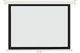 Wall mount manual projection screen