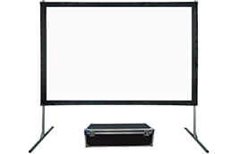 Fast fold projector screen